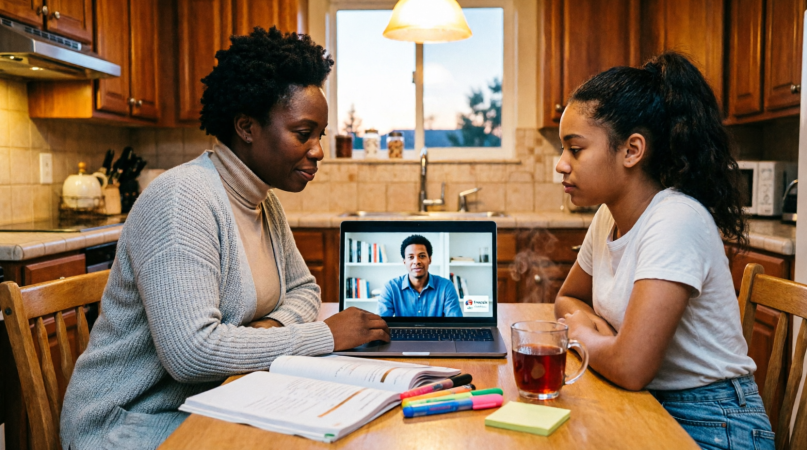 Soutien scolaire en visioconférence